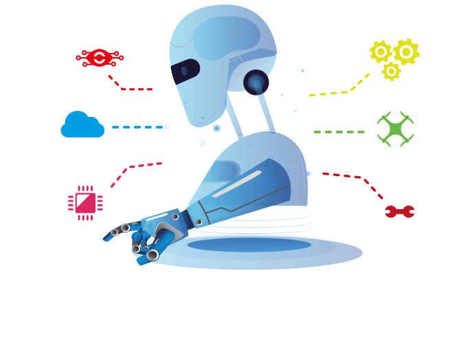 Robotic illustration of how many different things it can do